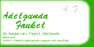 adelgunda faukel business card